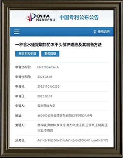 一種水蛭提取物的凍干頭部護(hù)理液及其制備方法